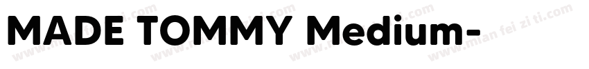MADE TOMMY Medium字体转换